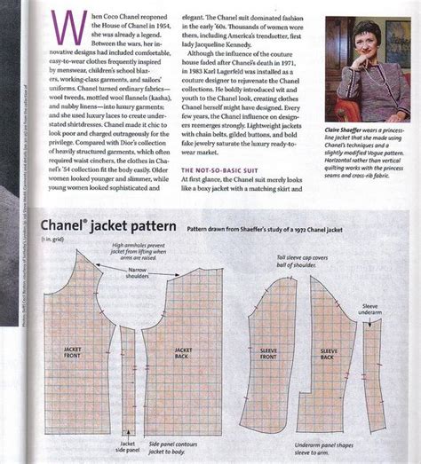 chanel jacket pattern pdf